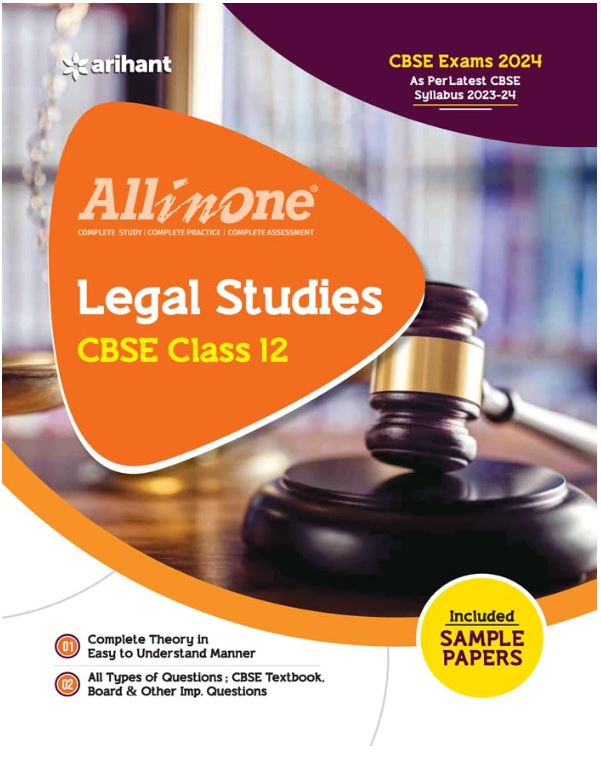 Arihant All In One Class 12th Legal Studies for CBSE Exam 2024